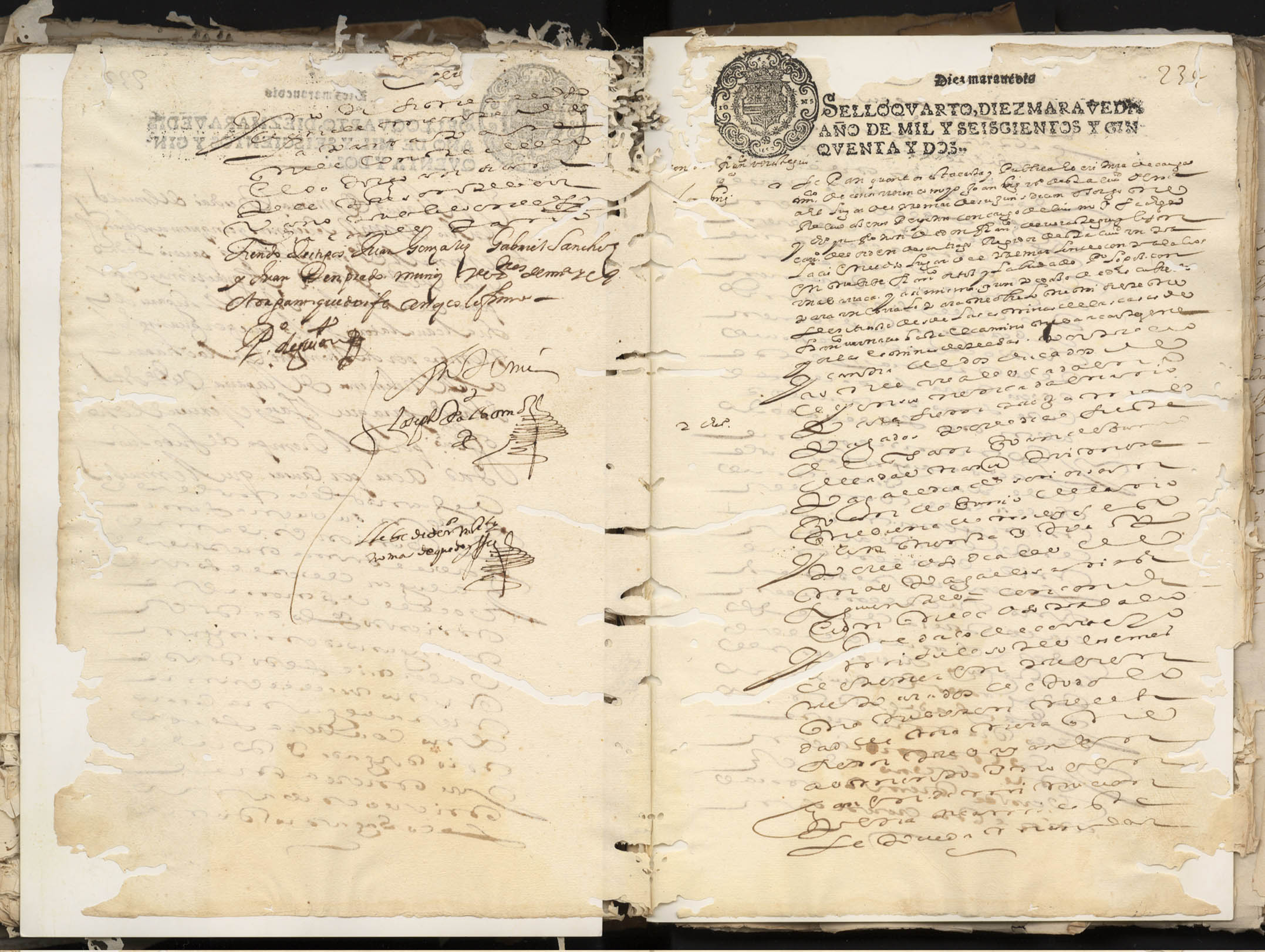 Registro de José Albornoz, Murcia de 1652.